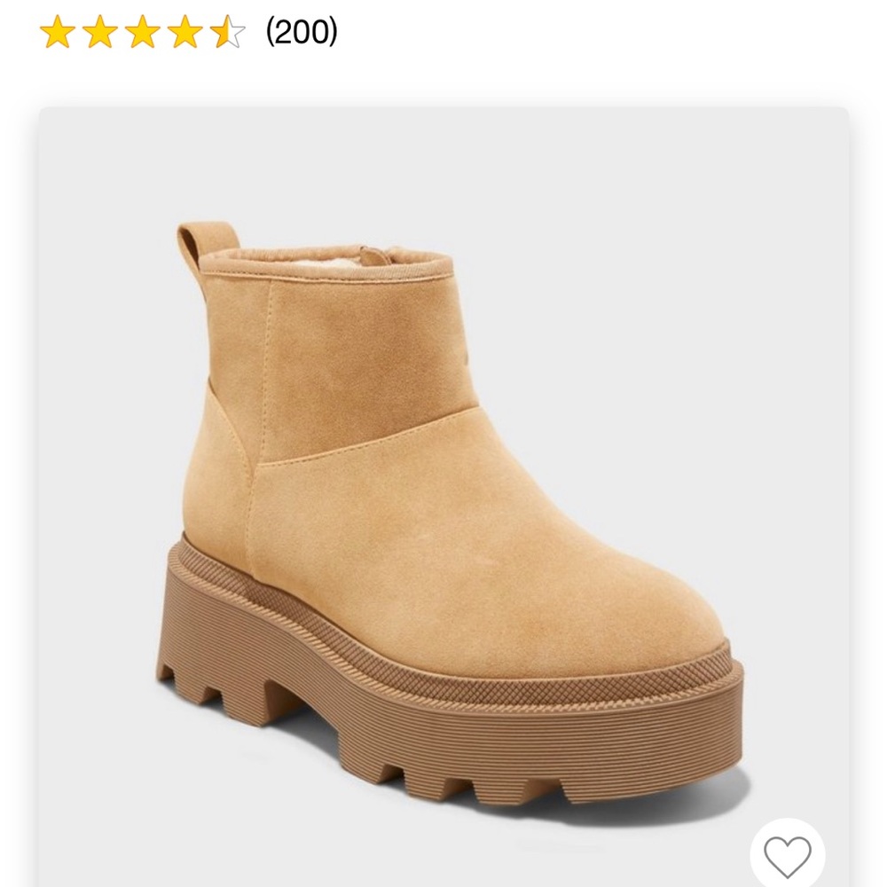 Universal Thread Rowland Platform Ankle Boot 9 New with tags